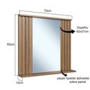 Ver imagem 3 de Espelheira para Banheiro Luiza Ripada