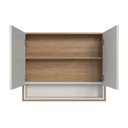 Ver imagem 2 de Armário Espelheira para Banheiro Helena com 2 Portas e 1 Nicho