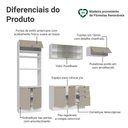 Ver imagem 4 de Armário de Cozinha Completa 270 Cm Branco/crema Vik Madesa 03