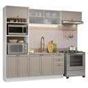 Ver imagem 2 de Armário de Cozinha Completa 270 Cm Branco/crema Vik Madesa 03
