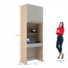 Dormitório Modulado 5 Peças 2 Guarda Roupas 1 Mesa de Cabeceira e 2 Modulos San Diego - 13