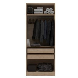 Dormitório Modulado 5 Peças 2 Guarda Roupas 1 Mesa de Cabeceira e 2 Modulos San Diego - 4