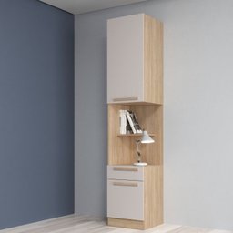 Dormitório Modulado 5 Peças 2 Guarda Roupas 1 Mesa de Cabeceira e 2 Modulos San Diego - 9
