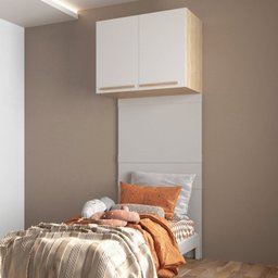 Dormitório Modulado 5 Peças 2 Guarda Roupas 1 Mesa de Cabeceira e 2 Modulos San Diego - 15
