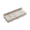 Ver imagem 4 de Bancada em Porcelanato 120cm Ripy para Cuba de Apoio Bege/Travertino Yescasa