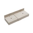 Ver imagem 3 de Bancada em Porcelanato 120cm Ripy para Cuba de Apoio Bege/Travertino Yescasa