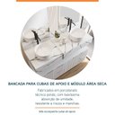 Ver imagem 5 de Bancada em Porcelanato 120cm Ripy para Cuba de Apoio Yescasa Branco/Calacata