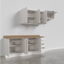 Ver imagem 7 de Cozinha Modulada 4 Peças com Tampo 2 Aéreos e 2 Balcões Ipanema CabeCasa MadeiraOriginals