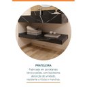 Ver imagem 2 de Prateleira em Porcelanato para Banheiro Ripy 100cm Yescasa Preto/Black