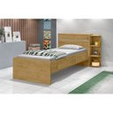 Ver imagem 3 de Cama Solteiro com Baú 2 Gavetas e Cama Auxiliar Jade