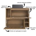 Ver imagem 5 de Gabinete de Banheiro Suspenso 75cm Luiza com 2 Portas Basculante com Cuba Marrom/Mel