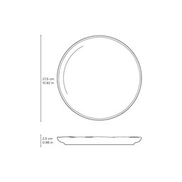 CONJUNTO C/ 6 PRATOS RASO BIO BREEZE Ø 27,5cm - 6