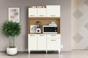 Ver imagem 1 de Armário Cozinha Compacta Berlim 6 Portas 1 Gaveta Atacama Off White - Aramóveis