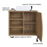 Gabinete de Banheiro Suspenso 70cm Laura com 1 Porta e 2 Prateleiras com Cuba - 5