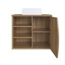 Ver imagem 2 de Gabinete de Banheiro Suspenso 70cm Laura com 1 Porta e 2 Prateleiras com Cuba