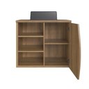 Ver imagem 2 de Gabinete de Banheiro Suspenso 70cm Laura com 1 Porta e 2 Prateleiras com Cuba Marrom/Mel