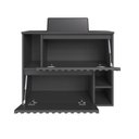 Ver imagem 2 de Gabinete de Banheiro Suspenso 75cm Luiza com 2 Portas Basculante com Cuba Preto/Grafite