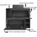 Ver imagem 5 de Gabinete de Banheiro Suspenso 75cm Luiza com 2 Portas Basculante com Cuba