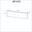 Ver imagem 4 de Painel Divisor de Mesa 110cm Tecnomobili Preto - Me4183