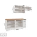 Ver imagem 4 de Cozinha Planejada 4 Peças com Tampo 2 Aéreos e 2 Balcões Ipanema CabeCasa MadeiraOriginals Branco/Acá