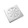 Ralo Grelha Inox para Banheiro Quadrado 15x15 com Fecho Del Metais - 3