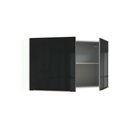 Ver imagem 4 de Armário Aéreo Madesa Lux 120cm 2 Portas Branco Preto