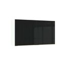 Ver imagem 1 de Armário Aéreo Madesa Lux 120cm 2 Portas Branco Preto