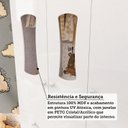 Ver mais imagens de Guarda-Roupas Bebê 3 Portas com Janela e 3 Gavetas 100% MDF Lana Espresso Móveis Branco