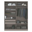 Ver imagem 2 de Guarda-roupa 4 Portas com 2 Espelhos e 2 Gavetas San Diego