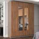 Ver imagem 1 de Guarda-roupa 4 Portas com 2 Espelhos e 2 Gavetas San Diego