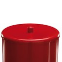 Ver imagem 2 de Assento Vaso Sanitário Almofadado Oval Vermelho + Lixeira Vermelha 6l Redondo com Tampa