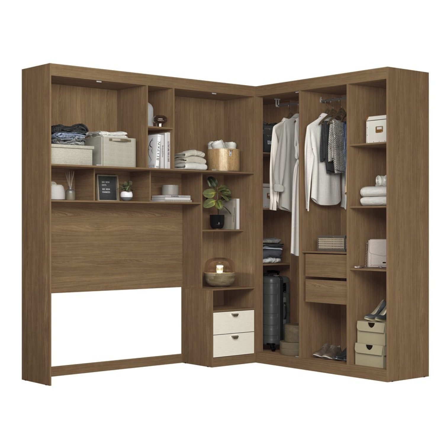 Guarda-roupa Casal Modulado Lugano com Espelho - 2