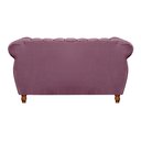 Ver imagem 3 de Namoradeira Decorativa Chesterfield Sofá Realeza Vintage - Veludo Roxo