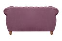 Ver imagem 3 de Namoradeira Decorativa Chesterfield Sofá Realeza Vintage - Veludo Roxo