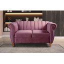 Ver imagem 5 de Namoradeira Decorativa Chesterfield Sofá Realeza Vintage - Veludo Roxo