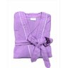 Roupão Veludo C/ Viés Adulto 100% Algodão Briza (3022) Lilás M - 1