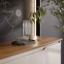 Ver imagem 5 de Aparador Buffet Sala Flow 2 Portas 2 Gavetas com Pés de Madeira - Rede Móveis