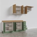 Ver imagem 7 de Cozinha Modulada 4 Peças com Tampo 2 Aéreos e 2 Balcões Ipanema CabeCasa MadeiraOriginals