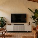 Ver imagem 1 de Rack para TV até 75 Polegadas 210x51cm Portas Ripadas Aruá CabeCasa MadeiraOriginals