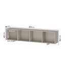 Ver imagem 3 de Rack para TV até 75 Polegadas 210x51cm Portas Ripadas Aruá CabeCasa MadeiraOriginals