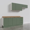 Ver imagem 6 de Cozinha Modulada 4 Peças com Tampo 2 Aéreos e 2 Balcões Ipanema CabeCasa MadeiraOriginals