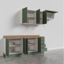 Ver imagem 7 de Cozinha Modulada 4 Peças com Tampo 2 Aéreos e 2 Balcões Ipanema CabeCasa MadeiraOriginals