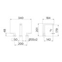 Ver imagem 2 de Torneira Misturador Docol Stillo 820444 de Bancada Níquel Escovado