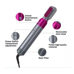 Escova Secadora Elétrica Cabelo Alisador 5x1 Modeladora - 4