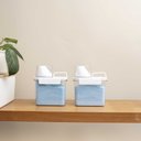 Ver imagem 5 de Kit com 2 Porta Sabão em Pó 1,1l com Copo Dosador e Travas - Oikos