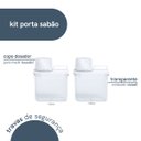 Ver imagem 3 de Kit com 2 Porta Sabão em Pó 1,1l com Copo Dosador e Travas - Oikos