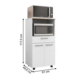 Balcão Duplo Forno Duetto Branco - 4 Balcão Duplo Forno Duetto Branco - 4