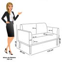 Ver imagem 5 de Namoradeira e Poltrona Base Madeira Castanho Marisa Bouclê D03 - D'rossi