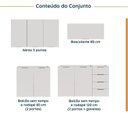 Ver imagem 3 de Cozinha Planejada 4 Peças sem Tampo 2 Aéreos e 2 Balcões 2 Portas Ipanema CabeCasa MadeiraOriginals B