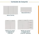 Ver imagem 4 de Cozinha Modulada 4 Peças sem Tampo 2 Aéreos e 2 Balcões 2 Portas Ipanema CabeCasa MadeiraOriginals